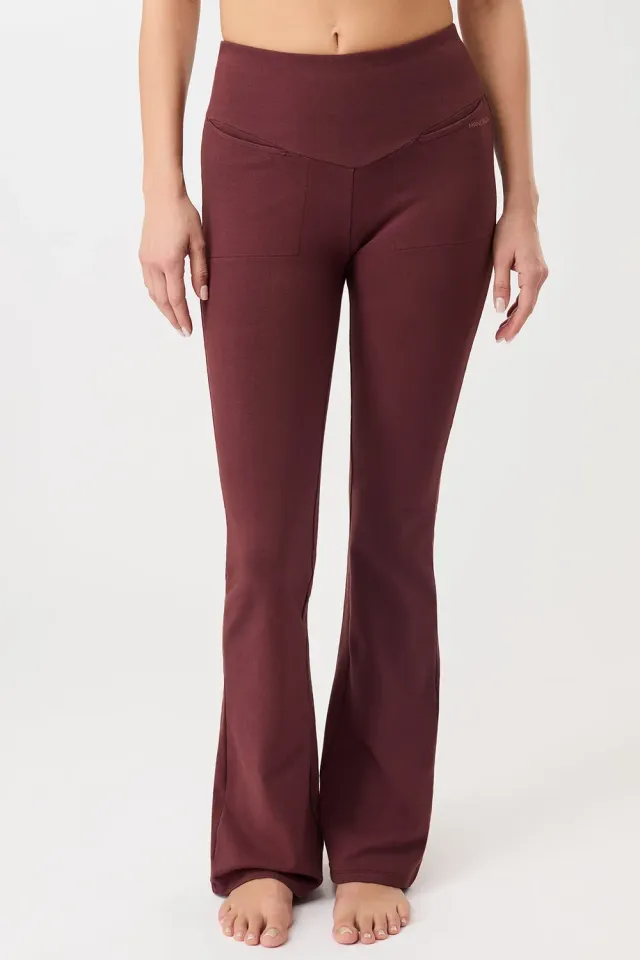Mandala Back Envelope Pants legging coton bio